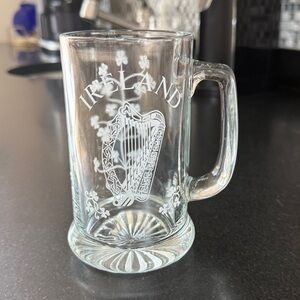 🌸3/$15 Eamon Ireland Hand Engraved Glass